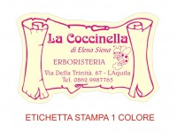 Etichette adesive per erboristerie, cosmetica, cosmesi (mm 55X36)  (cod.3M )